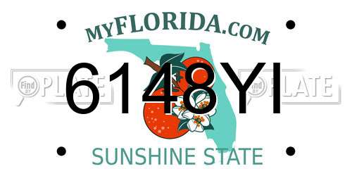 6148YI Florida License Plate