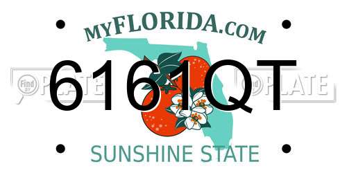 6161QT Florida License Plate