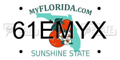 61EMYX Florida License Plate