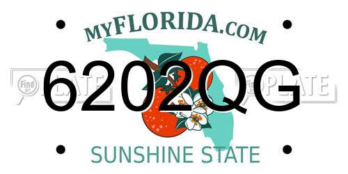 6202QG Florida License Plate