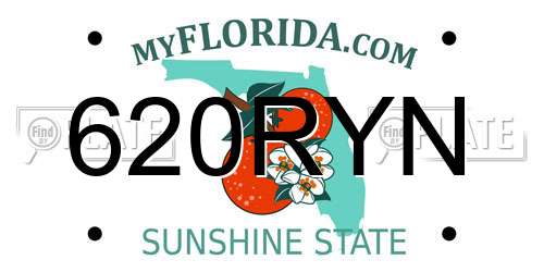 620RYN Florida License Plate