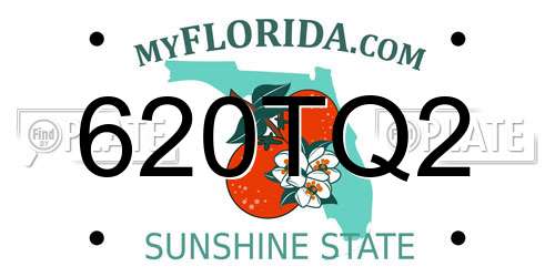 620TQ2 Florida License Plate