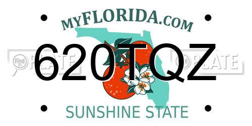 620TQZ Florida License Plate