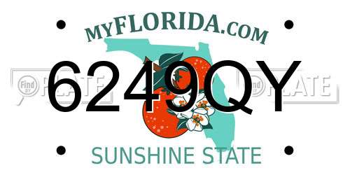 6249QY Florida License Plate