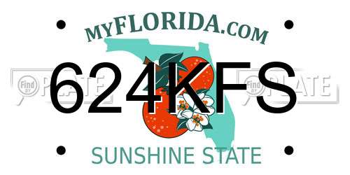 624KFS Florida License Plate