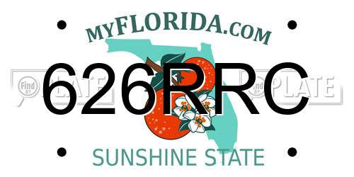 626RRC Florida License Plate