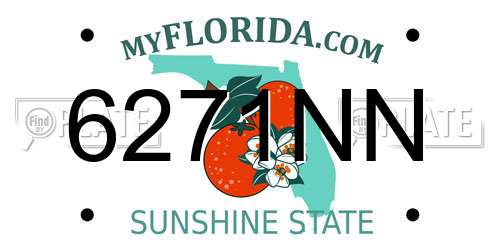 6271NN Florida License Plate