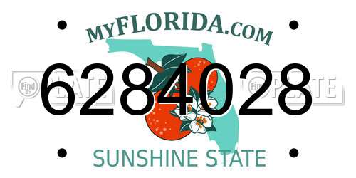 6284028 Florida License Plate