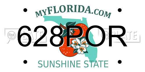 628POR Florida License Plate