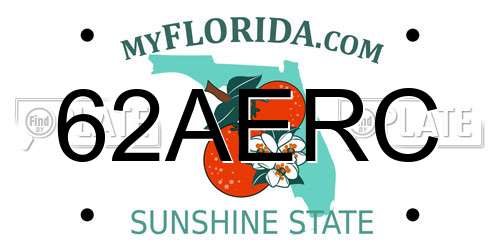 62AERC Florida License Plate