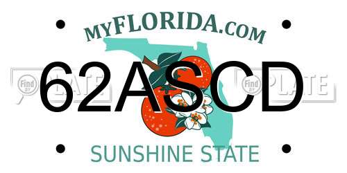 62ASCD Florida License Plate