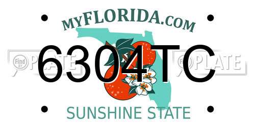 6304TC Florida License Plate