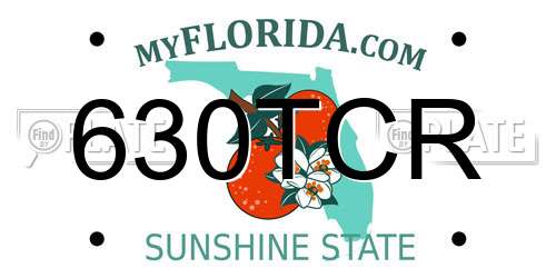 630TCR Florida License Plate