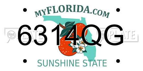 6314QG Florida License Plate