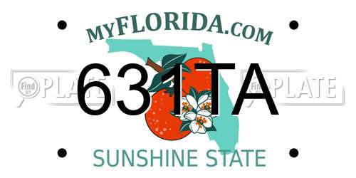 631TA Florida License Plate