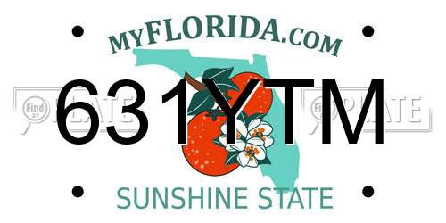 631YTM Florida License Plate