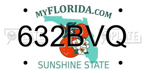 632BVQ Florida License Plate