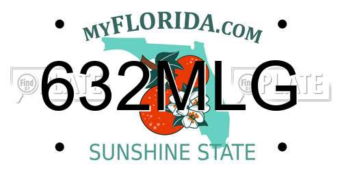 632MLG Florida License Plate