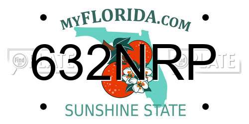 632NRP Florida License Plate