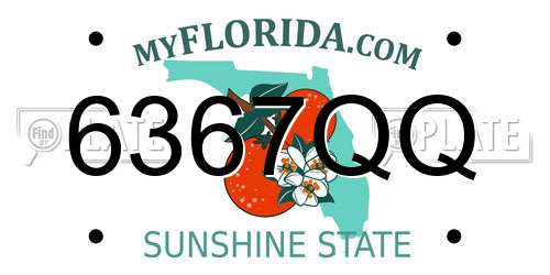 6367QQ Florida License Plate