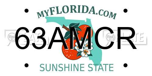 63AMCR Florida License Plate