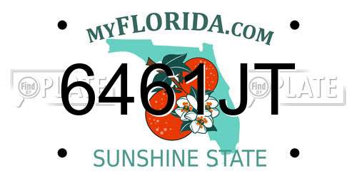 6461JT Florida License Plate