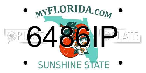 6486IP Florida License Plate