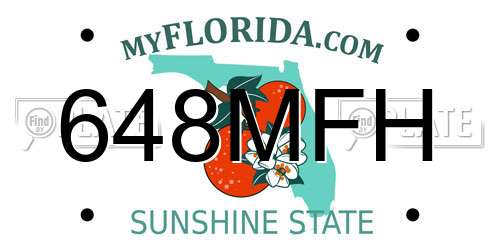 648MFH Florida License Plate