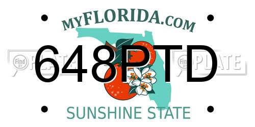 648PTD Florida License Plate