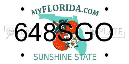 648SGO Florida License Plate
