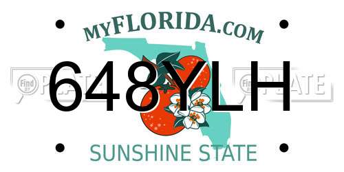 648YLH Florida License Plate