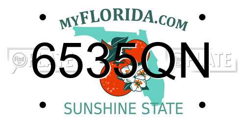 6535QN Florida License Plate