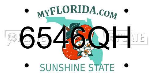 6546QH Florida License Plate