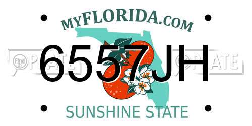 6557JH Florida License Plate