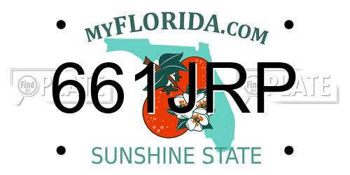 661JRP Florida License Plate