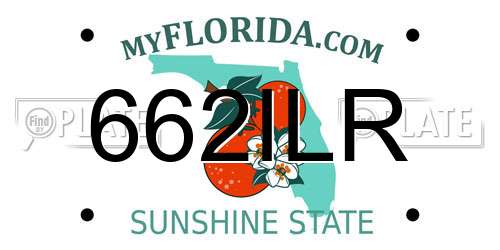662ILR Florida License Plate