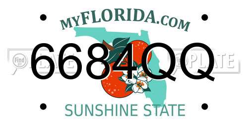 6684QQ Florida License Plate