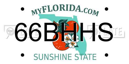66BHHS Florida License Plate