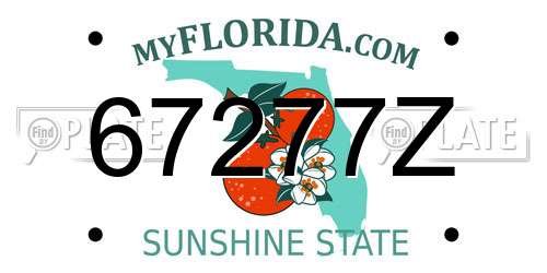 67277Z Florida License Plate