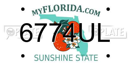 6774UL Florida License Plate