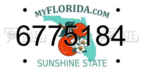 6775184 Florida License Plate
