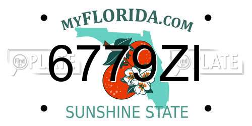 6779ZI Florida License Plate