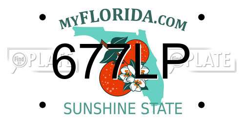 677LP Florida License Plate