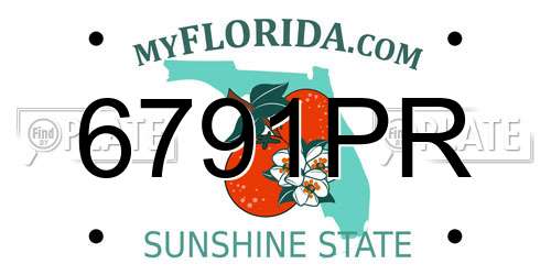 6791PR Florida License Plate