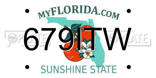 679ITW Florida License Plate