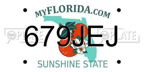 679JEJ Florida License Plate
