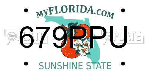 679PPU Florida License Plate