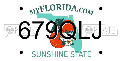 679QLJ Florida License Plate