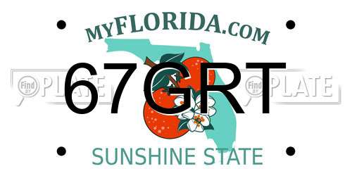 67GRT Florida License Plate