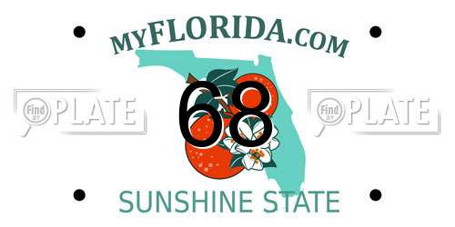 68 Florida License Plate
